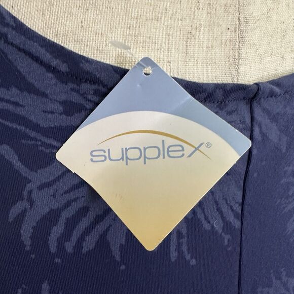 NEW TravelSmith Sleeveless Blue  Maxi Dress Size 2X Plus Travel Cruise Packable - Picture 5 of 7